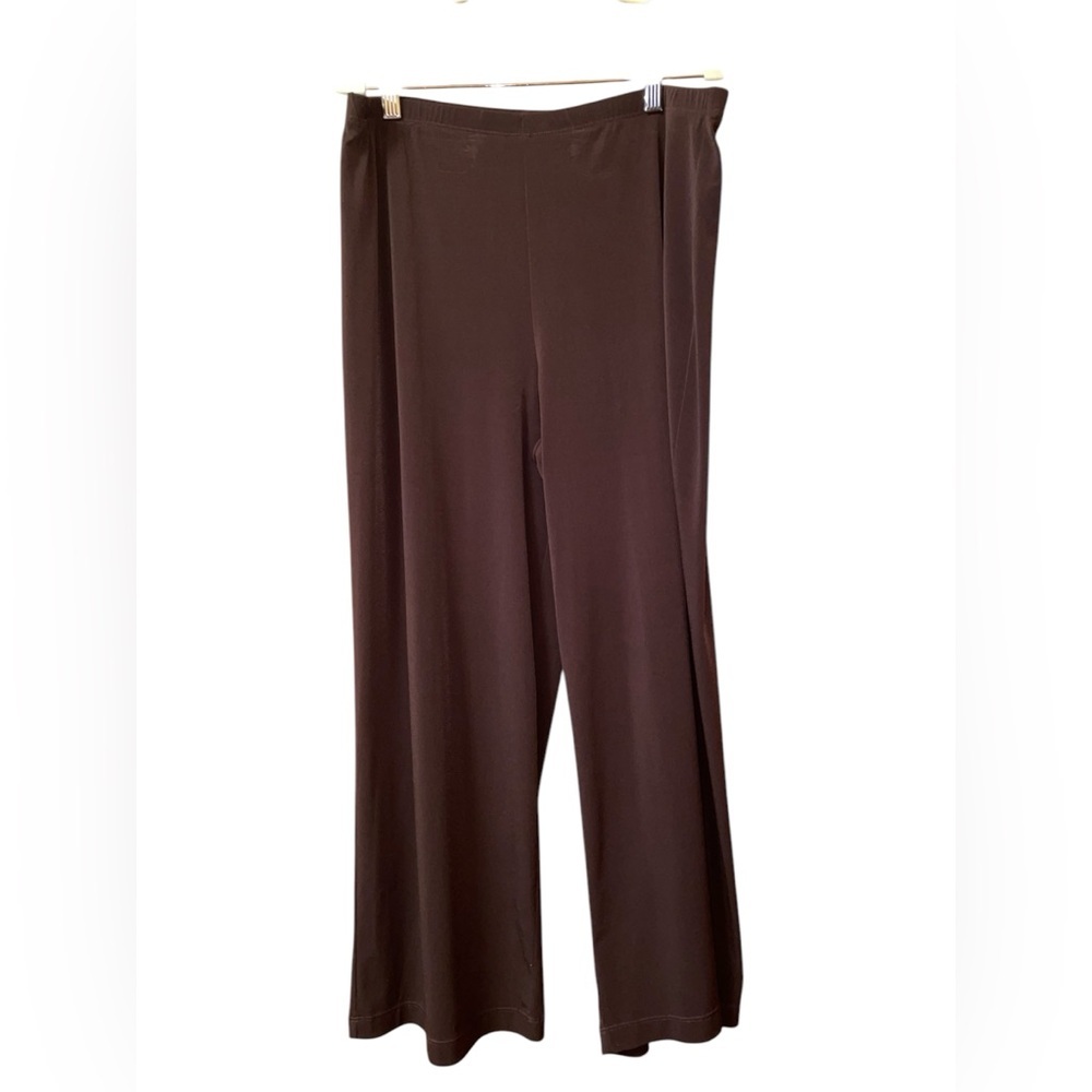 Elementz Women’s Pull On Ankle Pants Size Large in Brown